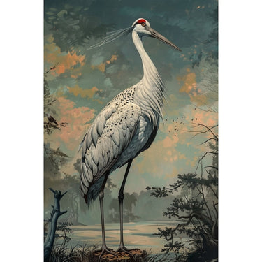 Crane Bird Canvas